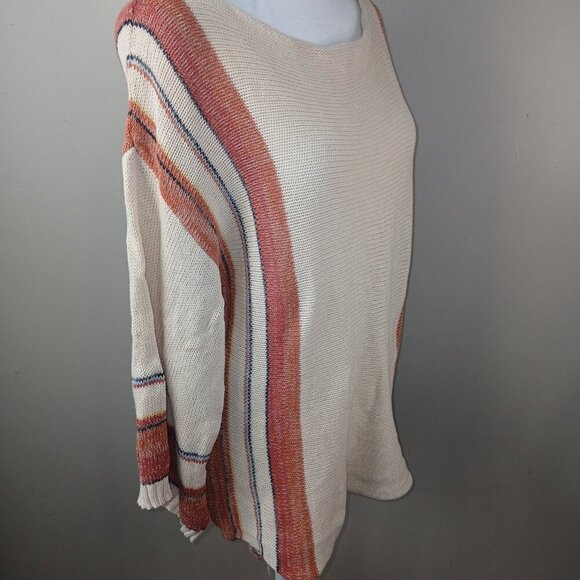 BY TOGETHER COLLECTION SWEATER, DROPPED SHOULDERS, BOHO LOOK, WOMENS SIZE MED - Picture 2 of 6
